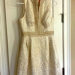 Christmas/New years Lilly Pulitzer dress gold